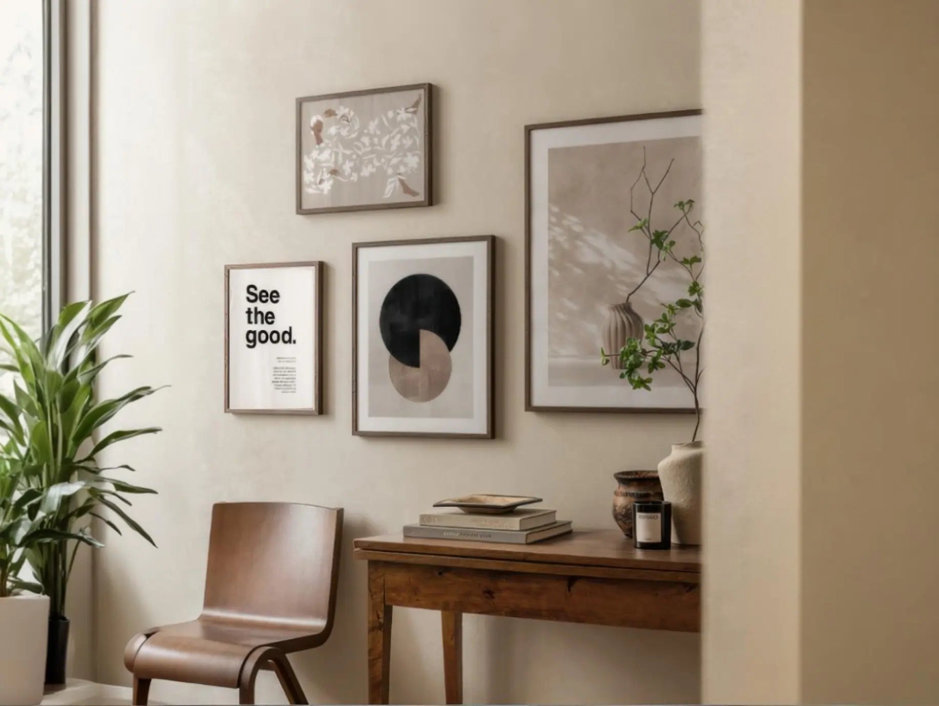 Kit 4 Quadros Formas & Inspiração | AD0005