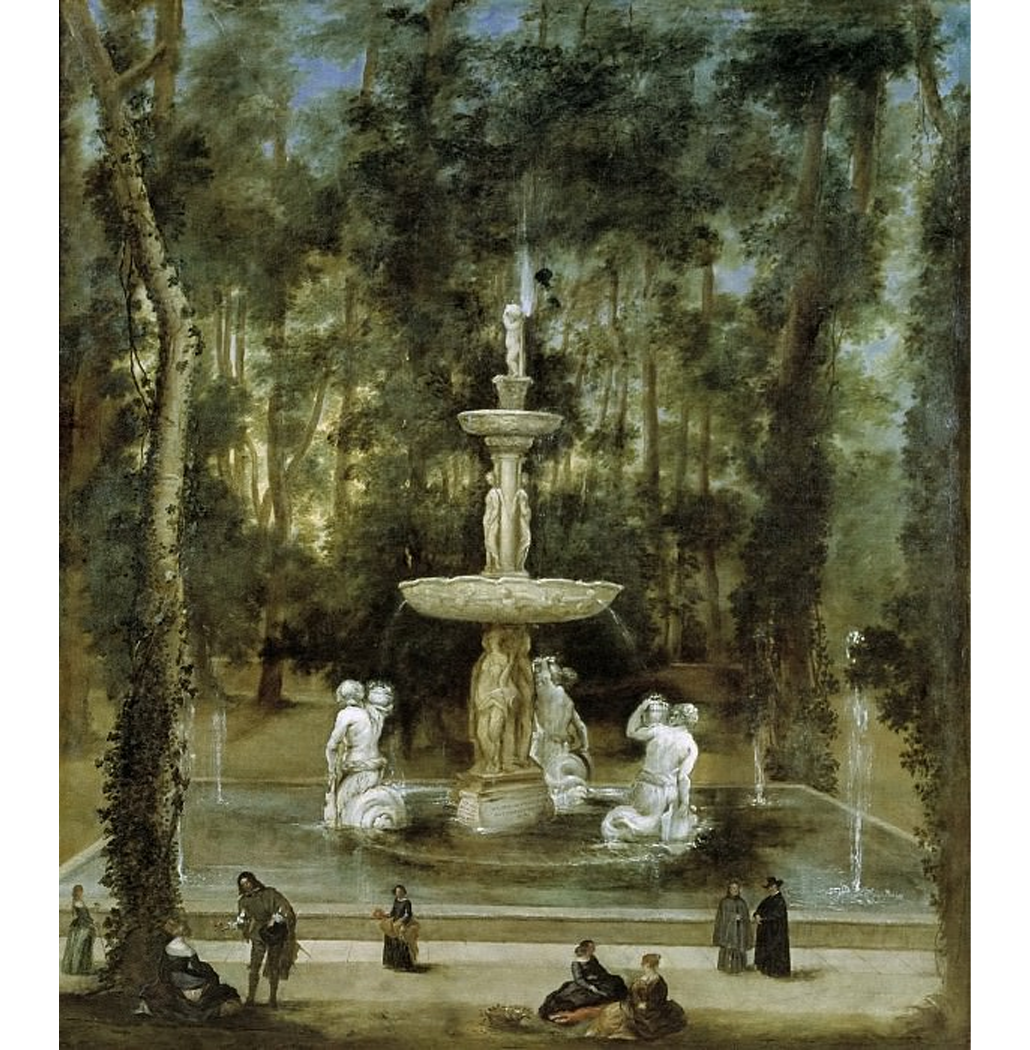 A Fonte dos Tritões no Jardim da Isla - Velázquez