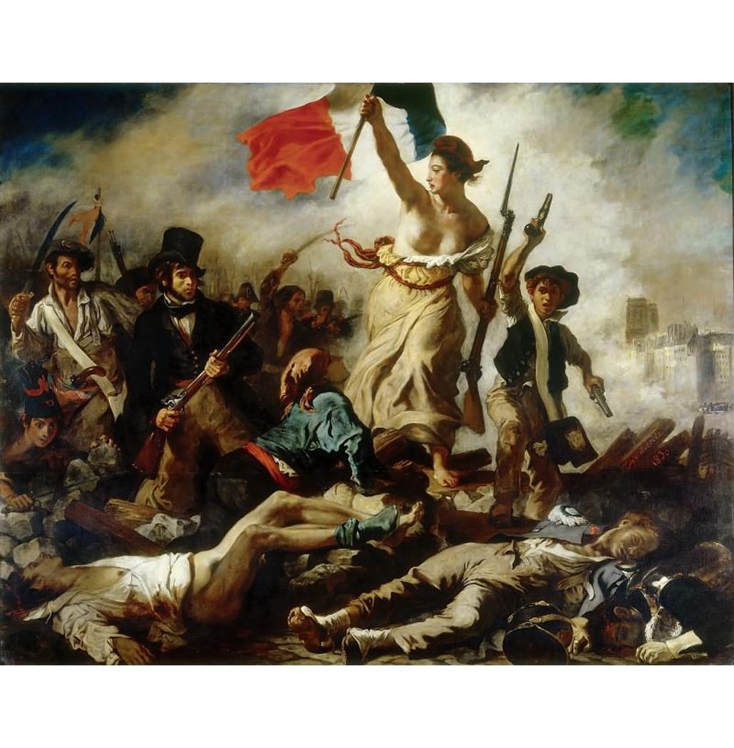 A Liberdade Guiando o Povo, 28 de julho de 1830 - Delacroix