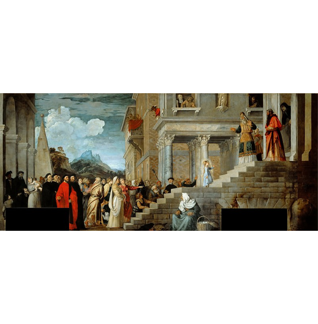 Apresentação de Maria no Templo - Titian