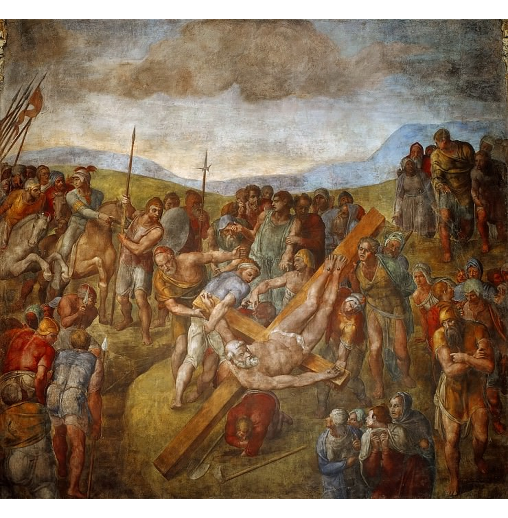 Crucificação de São Pedro - Michelangelo