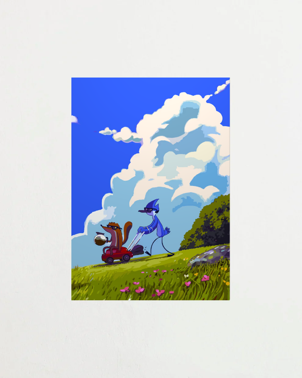 Poster Arte Mordecai and Rigby