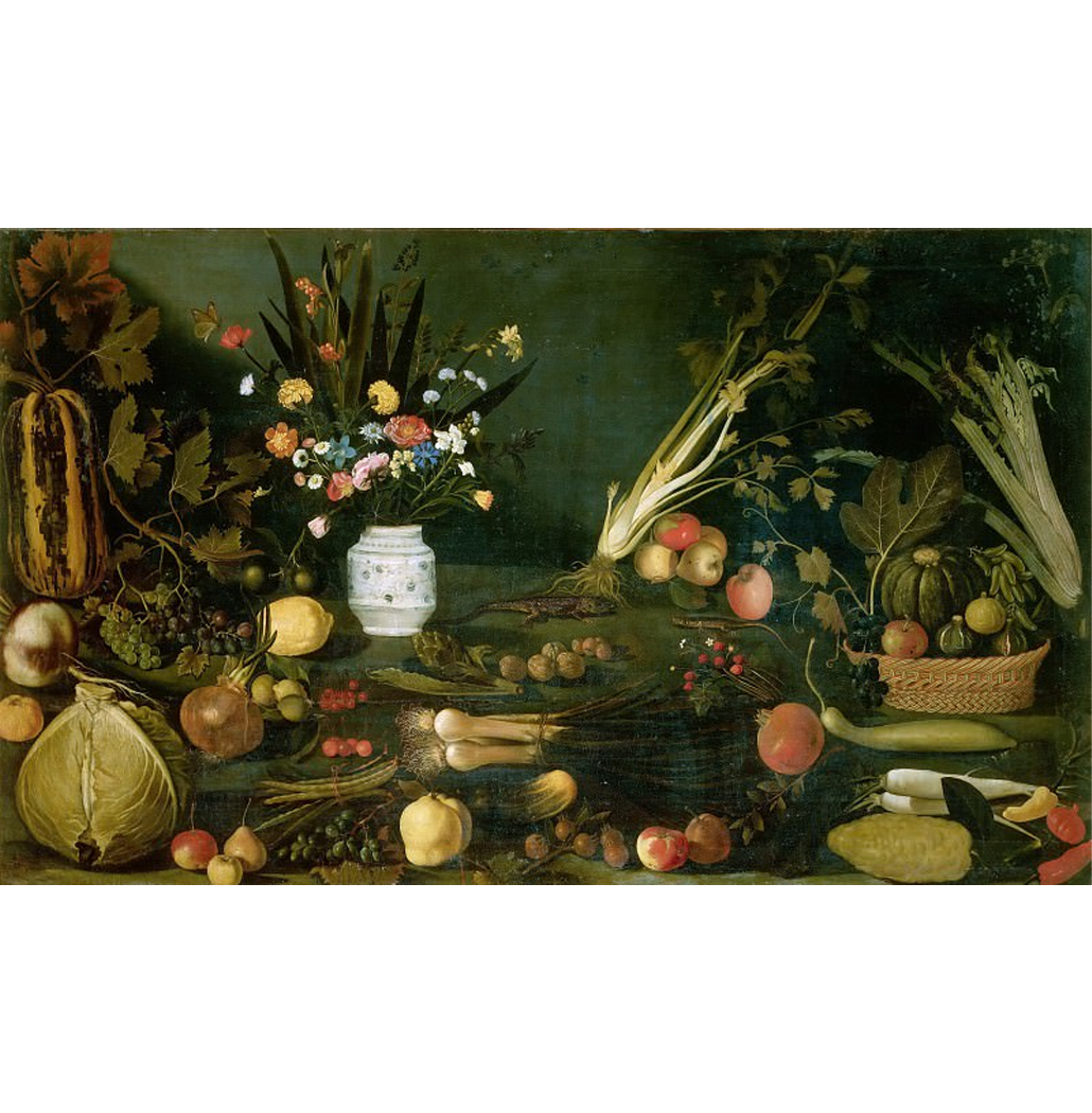 Natureza Morta com Flores, Legumes e Frutas - Caravaggio