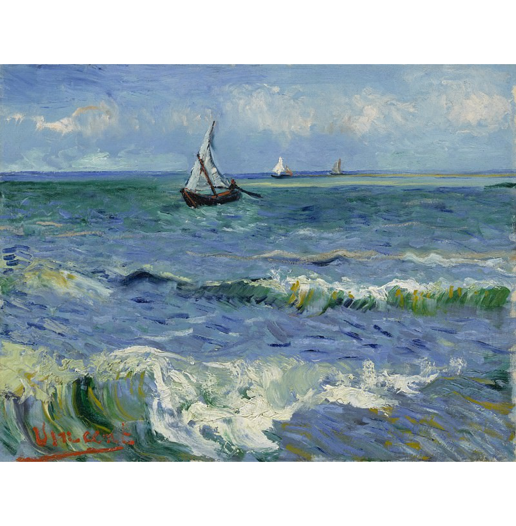 Paisagem marítima em Saintes-Maries - Vincent van Gogh