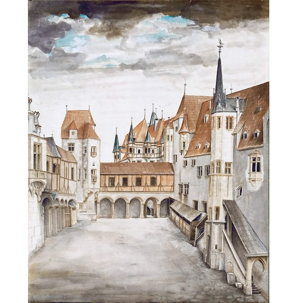 Pátio do Antigo Castelo em Innsbruck com Nuvens - Dürer