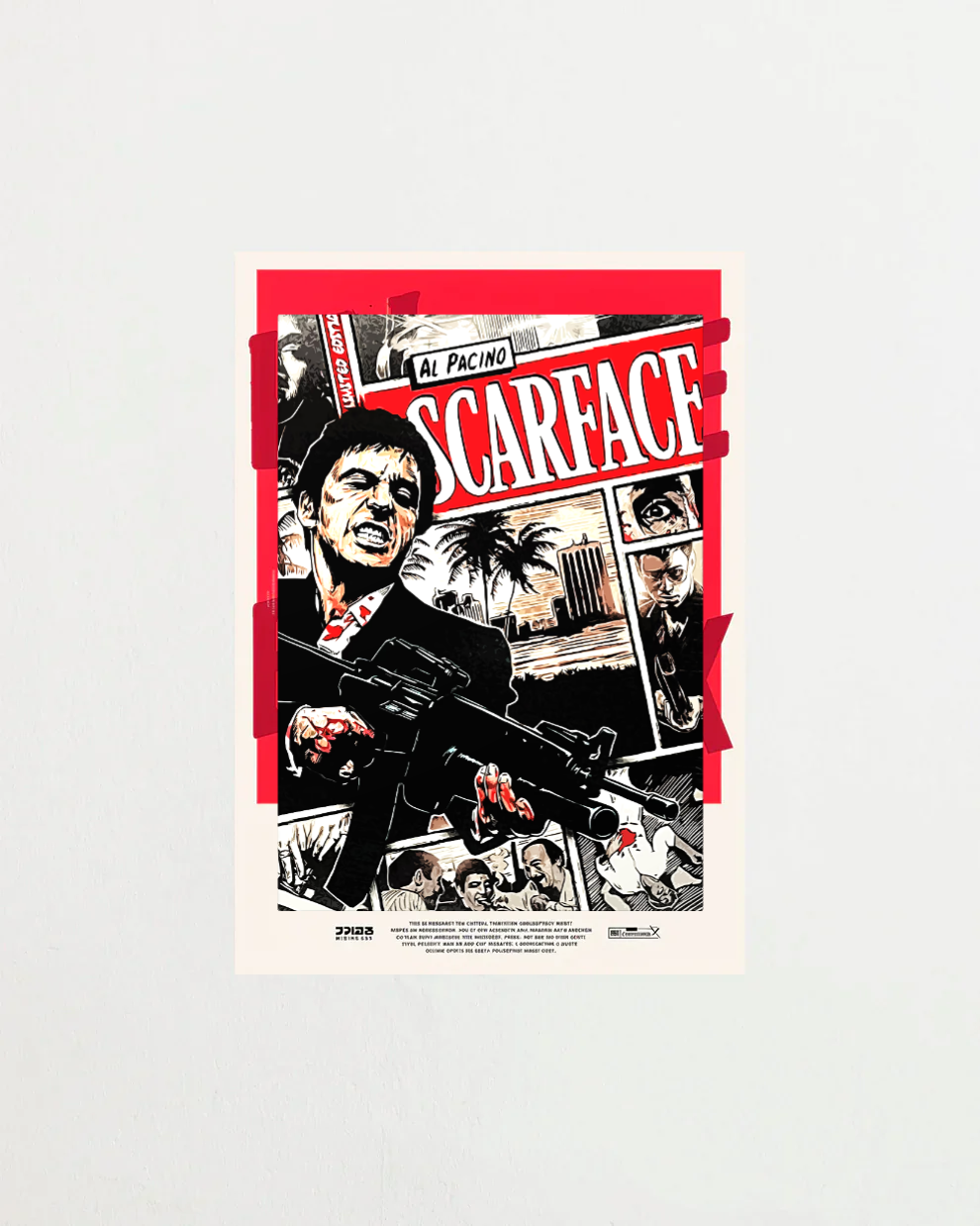 Poster Arte Scarface Comic Art