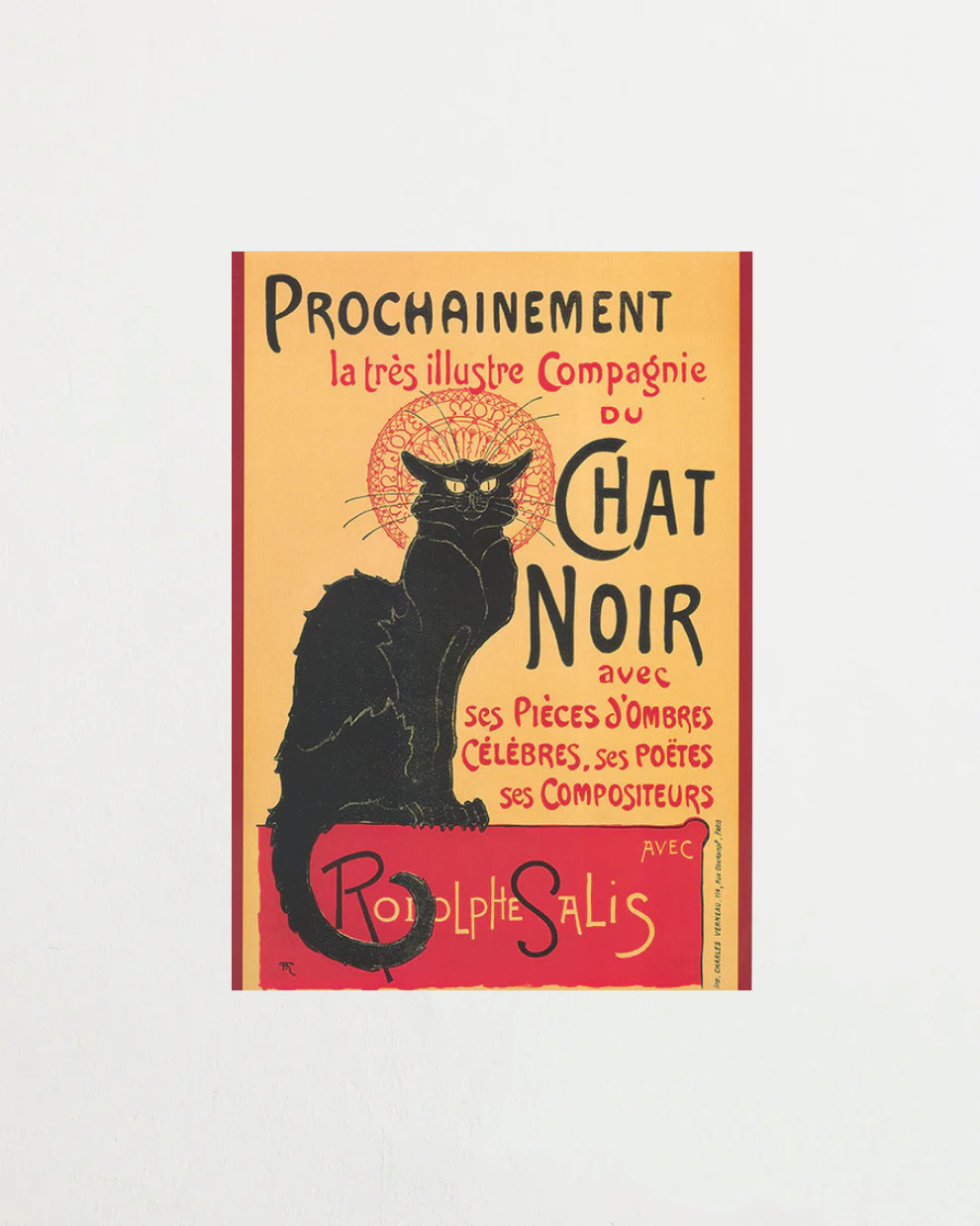 Poster Le Chat Noir Théophile Alexandre Steinlen