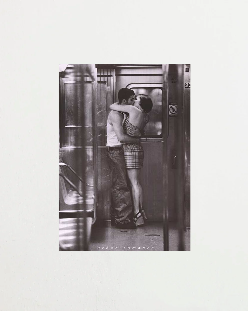 Poster Urban Romance Fotografia em Preto e Branco